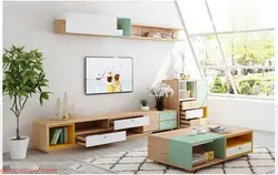 ست سالن نشیمن میز tv میز جلو مبلی کنسول و شلف باکس کد -stn 902