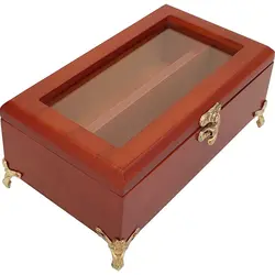 جعبه کارد و چنگال پایه فلزی مدل شفاف