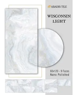 سرامیک 120 در 60 ویسکانسین روشن