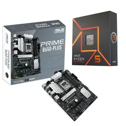 پردازنده RYZEN 5-7600X + مادربرد ASUS B650 PLUS PRIME