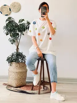 تیشرت قلاب بافی کد1060