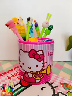 جامدادی رومیزی فانتزی طرح هلو کیتی