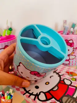 جامدادی رومیزی فانتزی طرح هلو کیتی