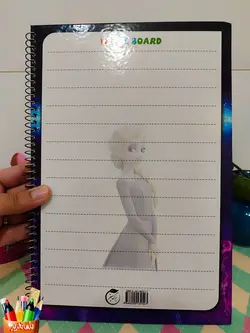 دفتر نقاشی بزرگ طرح السا Frozen + همراه با وایت برد