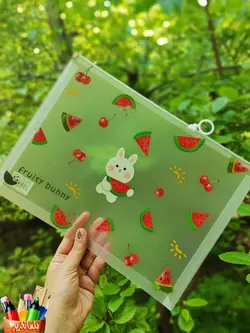 پوشه فانتزی کاغذ A4 مدل fruity bunny