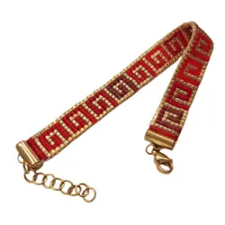 مشخصات، قیمت و خرید دستبند زنانه منجوق مدل رومی