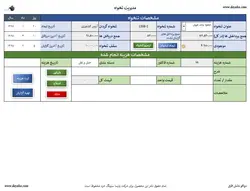 مدیریت و گزارش دهی تنخواه