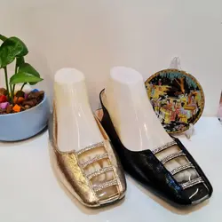 کفش مجلسی زنانه / مدل تخت ، نما شیشه ای