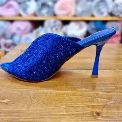 کفش صندل مجلسی زنانه مدل سنگ کاری شده پاشنه ۱۰ سانت