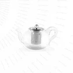 قوری چای دسته شیشه‌ای