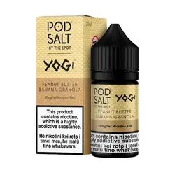 سالت نیکوتین پادسالت گرانولا موز و کره بادوم زمینی Pod Salt Peanut Butter Banana Granola (30ml)
