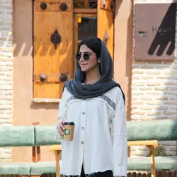 مانتو لینن خرجکار هندی ریش دار SISILI