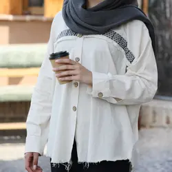 مانتو لینن خرجکار هندی ریش دار SISILI