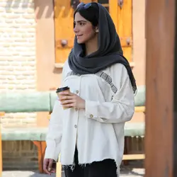 مانتو لینن خرجکار هندی ریش دار SISILI