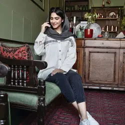 مانتو لینن خرجکار هندی ریش دار SISILI