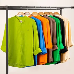 پیراهن یقه فرنچ لنین RIVER ISLAND