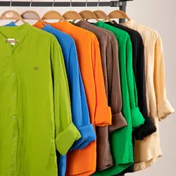 پیراهن یقه فرنچ لنین RIVER ISLAND