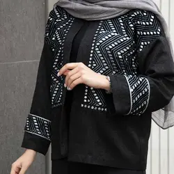 مانتو کتی پولک دوزی مخمل 2405 ROSSELLA