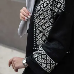 مانتو کتی پولک دوزی مخمل 2405 ROSSELLA