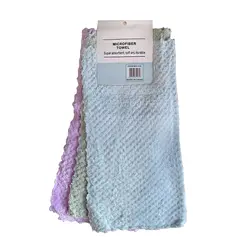 دستمال آشپزخانه مدل حوله ای میکروفایبر سوزنی بسته 3 عددی