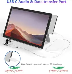 سرفیس لپ تاپ 12.3 اینچ 5 مگاپیکسل لمسی Microsoft Surface Pro 7 i5 1035G4 رنگ پلاتینی نسل 10 همراه با کیبرد گارانتی تا 1 سال فروش آنلاین، حضوری و اقساطی