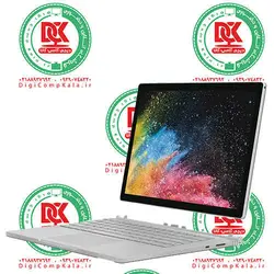 سرفیس لپ تاپ 13.5 اینچ لمسی Microsoft Surface Book 2 RAM 8GB SSD M.2 NVMe 256GB 3K*2K IPS i7 8650u رنگ پلاتینی نسل 8 گارانتی تا 1 سال فروش آنلاین، حضوری و اقساطی