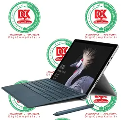 سرفیس پرو 5 12.3 اینچ 5 مگاپیکسل لمسی Microsoft Surface Pro 5 i7 7650u 16GB RAM SSD M.2 NVMe 512GB رنگ پلاتینی نسل 7 همراه با کیبرد و قلم نوری اورجینال گارانتی تا 1 سال فروش آنلاین، حضوری و اقساطی