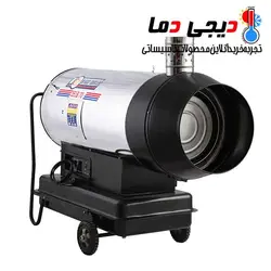 جت هیتر دوموتوره گازوئیلی 2ELB-120 دودکش دار باکدار نیرو تهویه البرز
