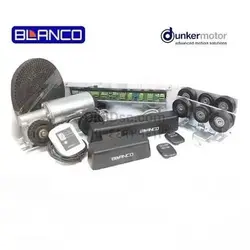 درب اتوماتیک شیشه ای ریلی Blanco اسپانیا دو موتوره بلانکو اسپانیا مدل Attis