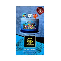 تصویر و تاپر کیک کوسه ها