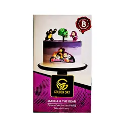 تصویر و تاپر کیک ماشا و میشا