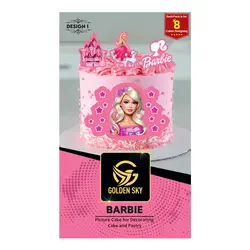 تصویر و تاپر کیک باربی