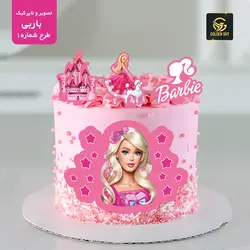 تصویر و تاپر کیک باربی