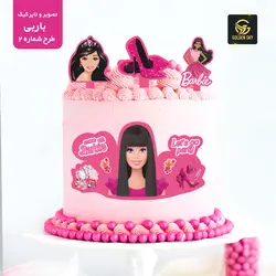 تصویر و تاپر کیک باربی