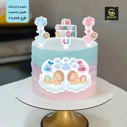 تصویر و تاپر کیک تعیین جنسیت