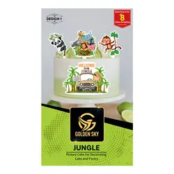 تصویر و تاپر کیک جنگل