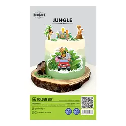 تصویر و تاپر کیک جنگل