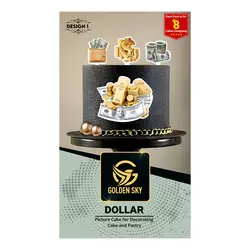 تصویر و تاپر کیک دلار