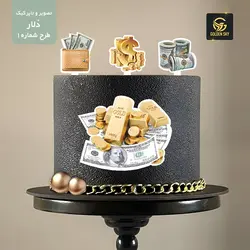 تصویر و تاپر کیک دلار