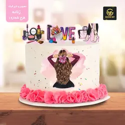 تصویر و تاپر کیک زنانه