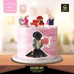 تصویر و تاپر کیک زنانه