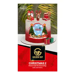 تصویر و تاپر کیک کریسمس ۲