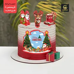 تصویر و تاپر کیک کریسمس ۲