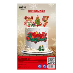 تصویر و تاپر کیک کریسمس ۲