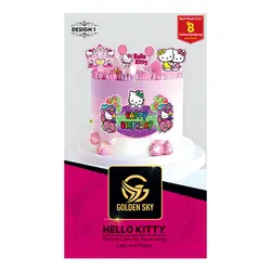 تصویر و تاپر کیک هلو کیتی