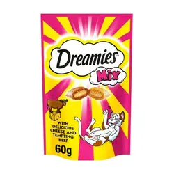 تشویقی گربه دریمیز طعم گوشت و پنیر 60 گرم ا rDreamies Treat With beef & cheese 60