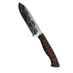 چاقو شکاری دست ساز  استاد محمد داداشی  تیغه فولاد آبدیده و بسیار مقاوم