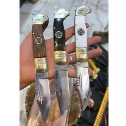 چاقو دنده ای مدل 7 دنده در سه رنگ متفاوت تیغه ضد زنگ استیل تیز