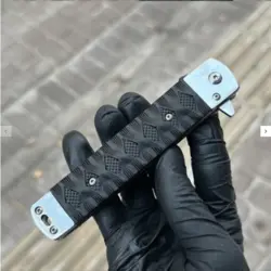 چاقو کلد استیل تاشو z-04 ضد زنگ رنگ مشکی بسیار تیز و حرفه ای