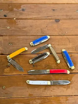 چاقو چوپانی استاد منصور دسته فیبر و کائوچو